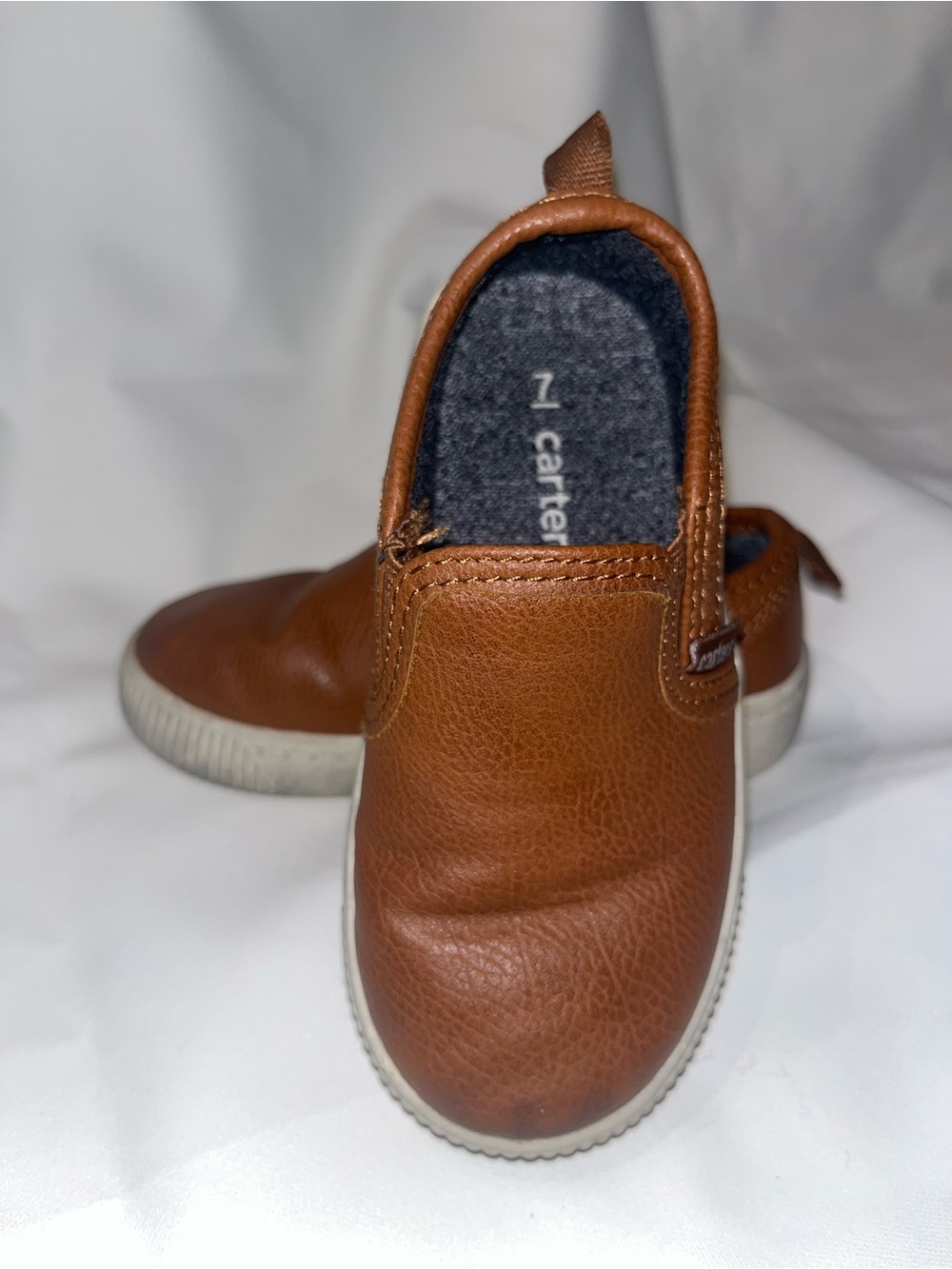 Carter's Toddler Boys Brown Slip-On Shoes Size 7
